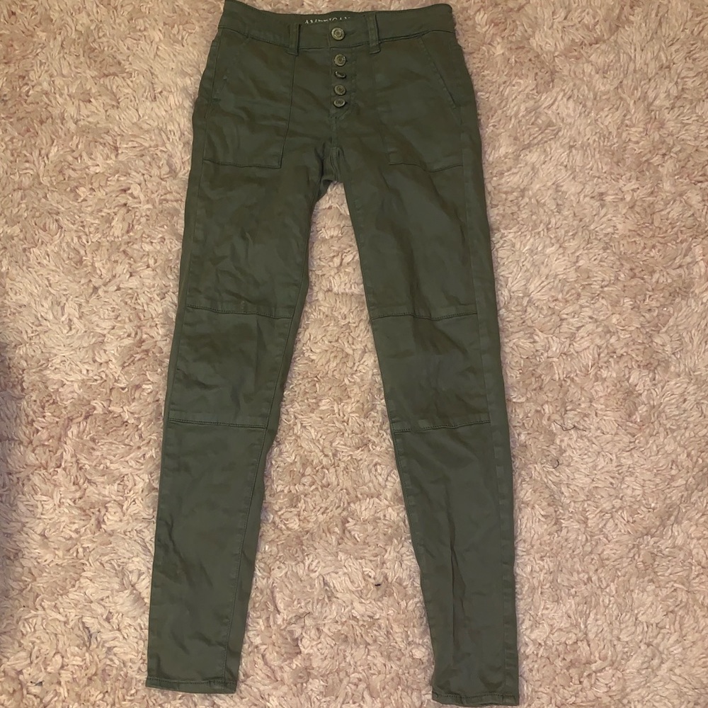 army green jeans